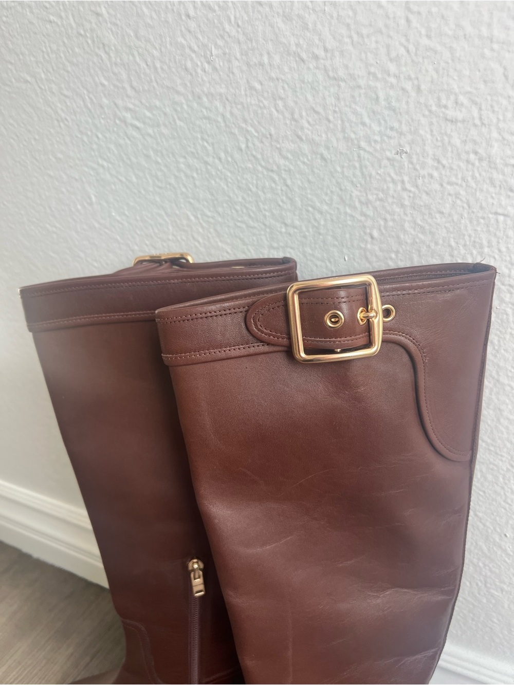 Coach Brown Leather Boots - Picture 2 of 7
